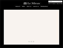 Tablet Screenshot of lemieuxcosmetics.com